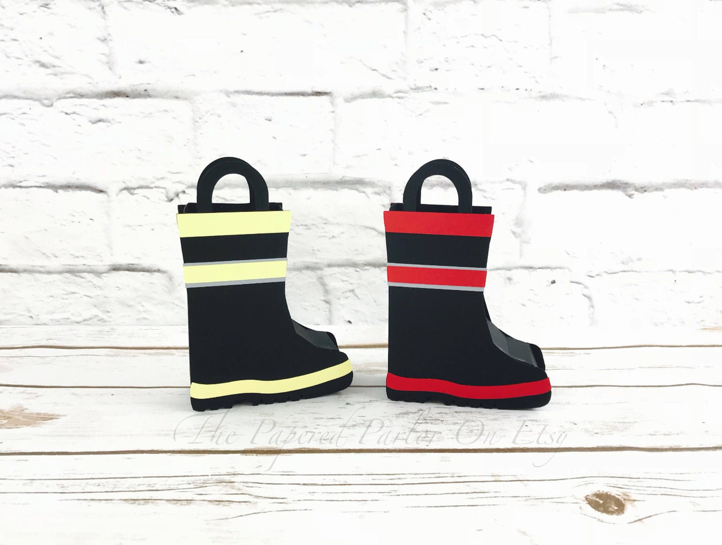 fireman boot party bag: firefighter birthday favor