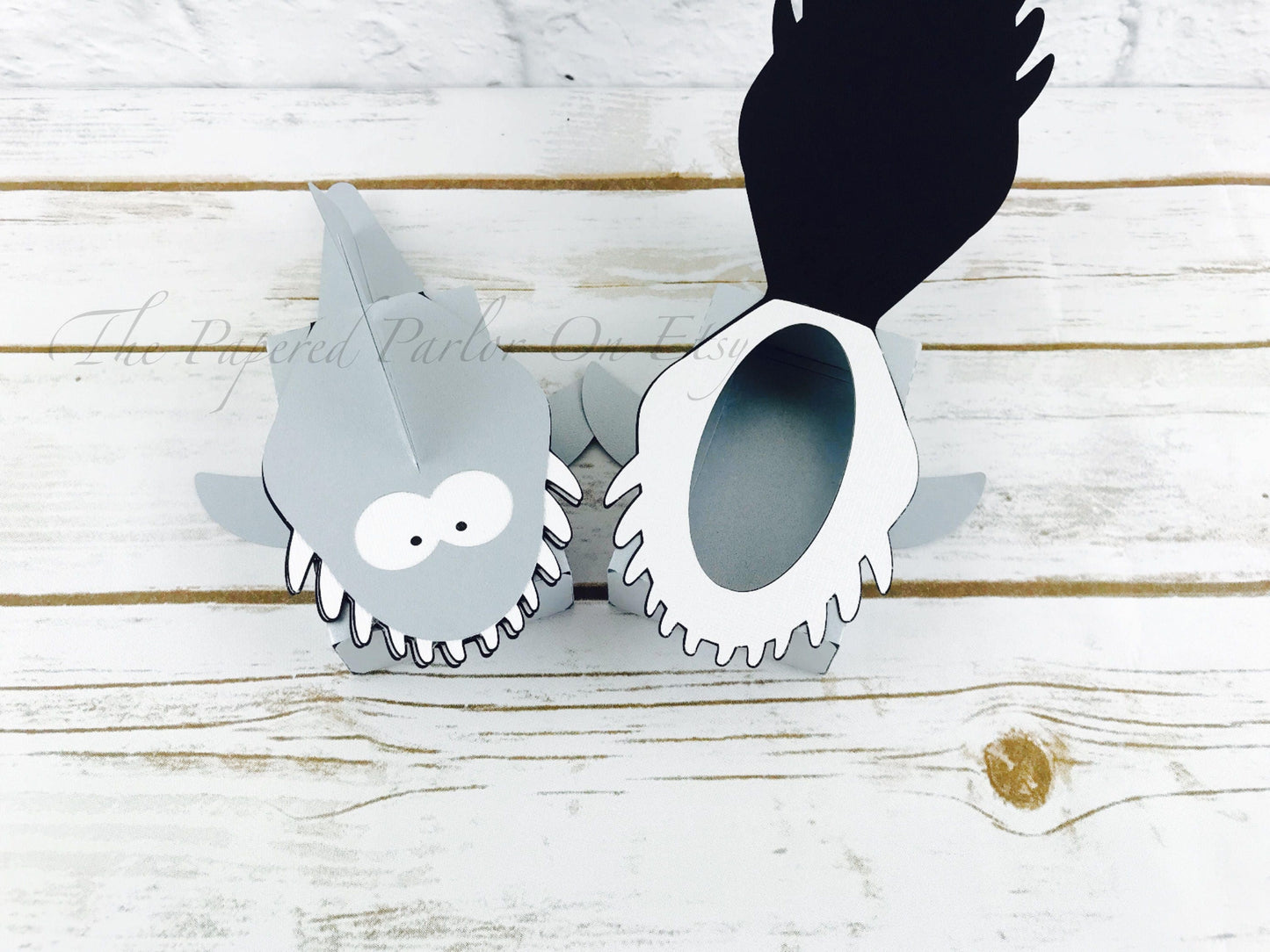 shark treat box: beach party favor