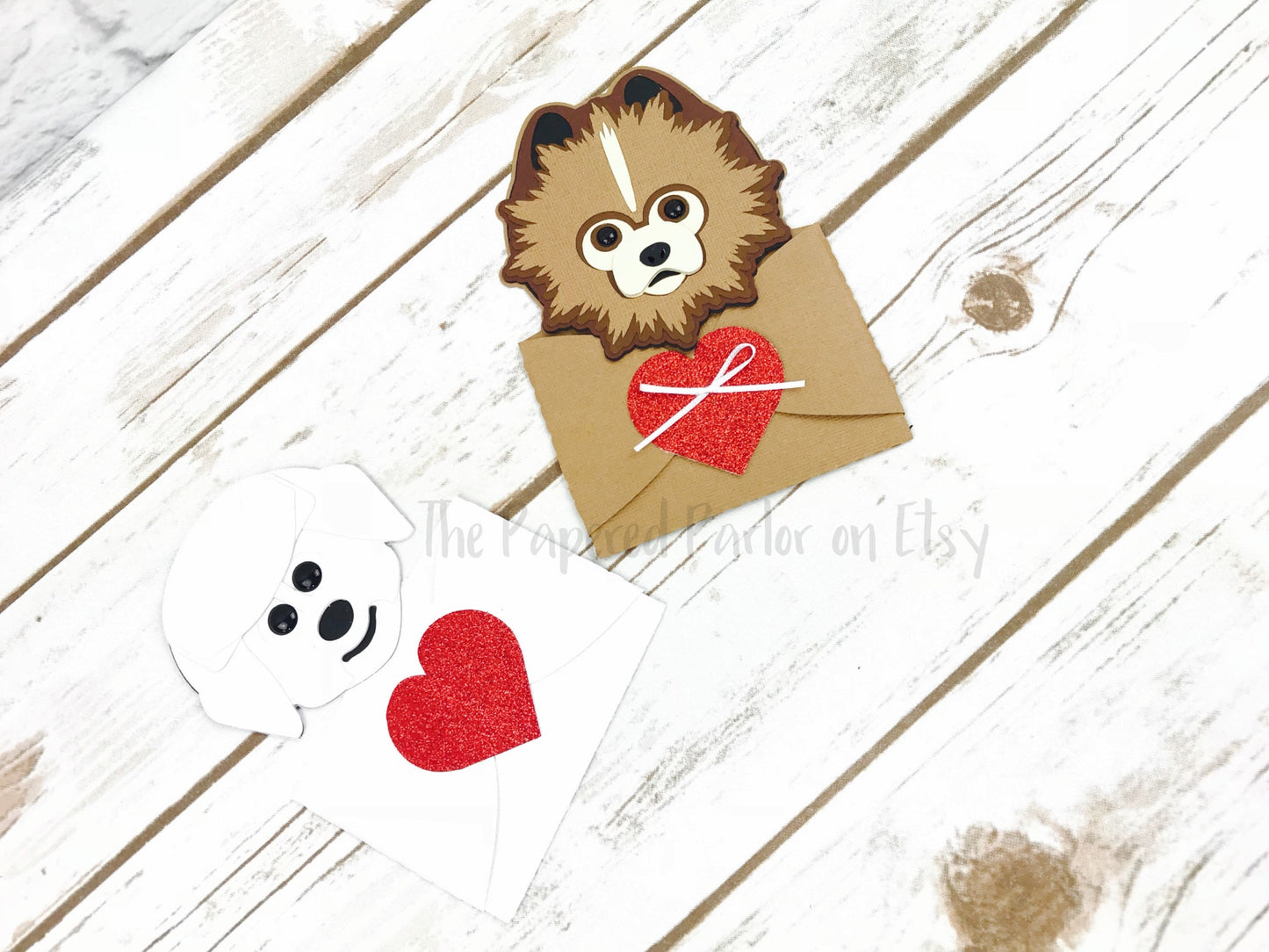 pomeranian & bichon gift card holder: dog lover keepsake
