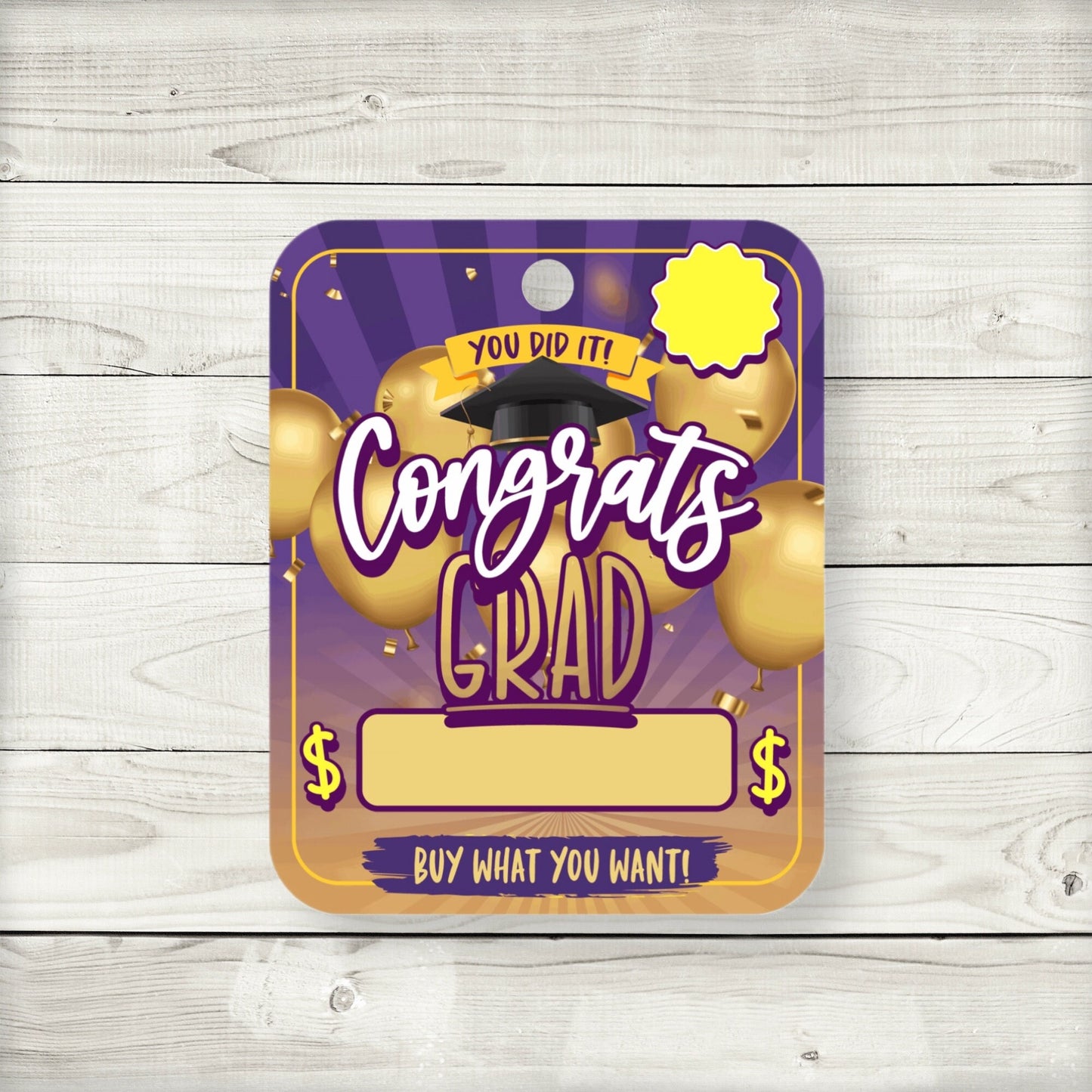graduation money card holder: cash gift for grad