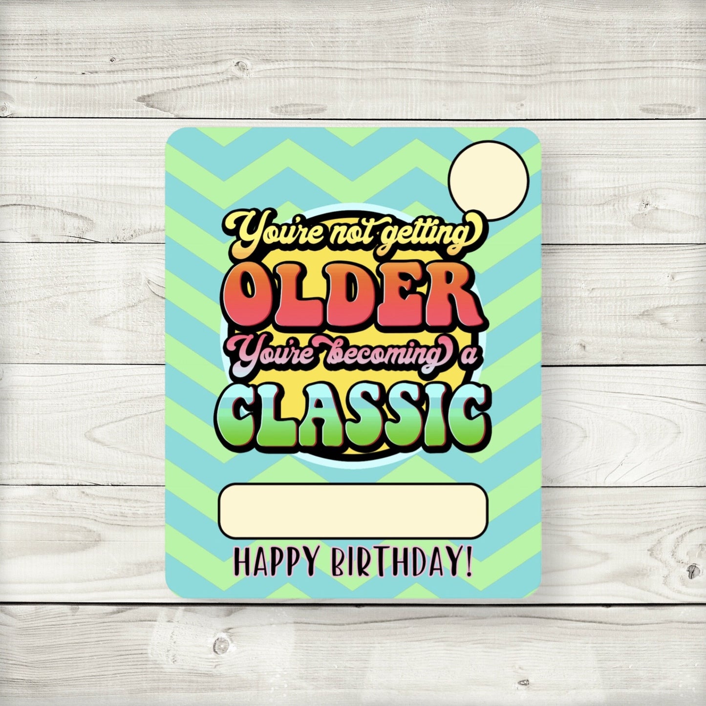 retro birthday money card holder: drinks or beer cash gift