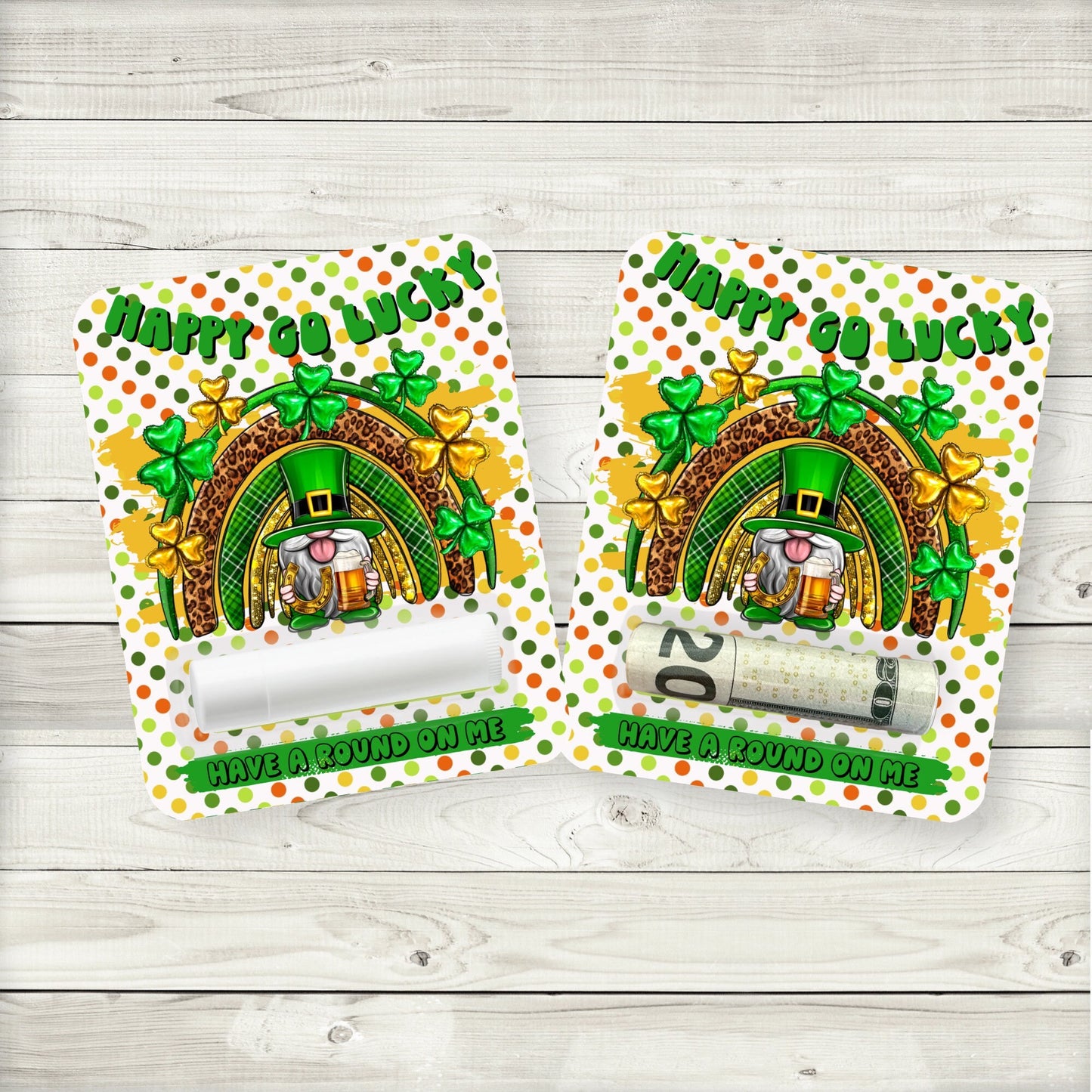 st patrick's day money card: drinks on me cash card