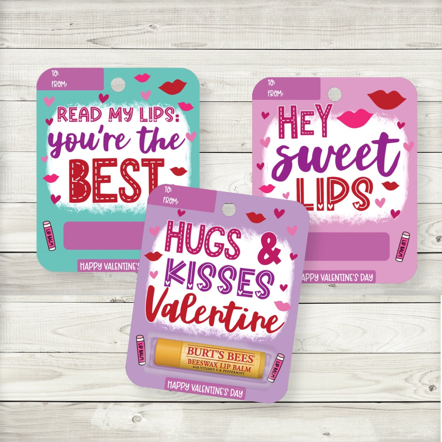 valentine's day lip balm card party favors