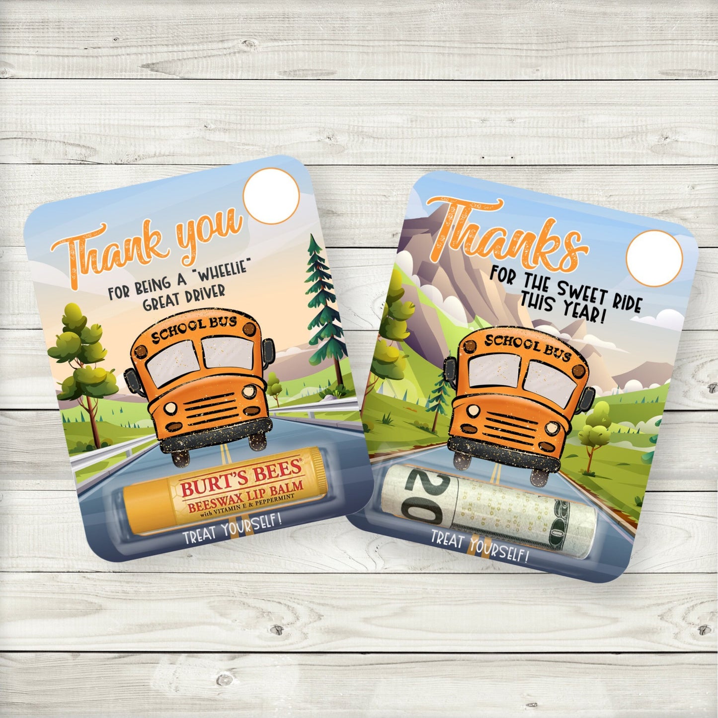 bus driver appreciation gift card holder
