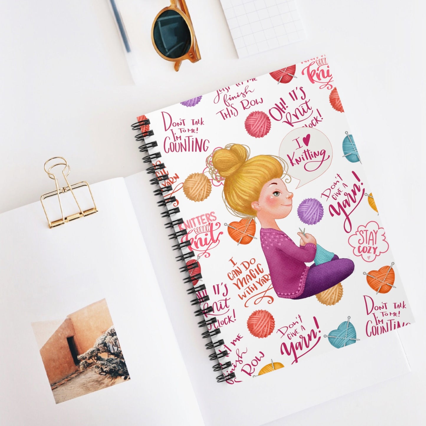 knit lover notebook journal - blonde