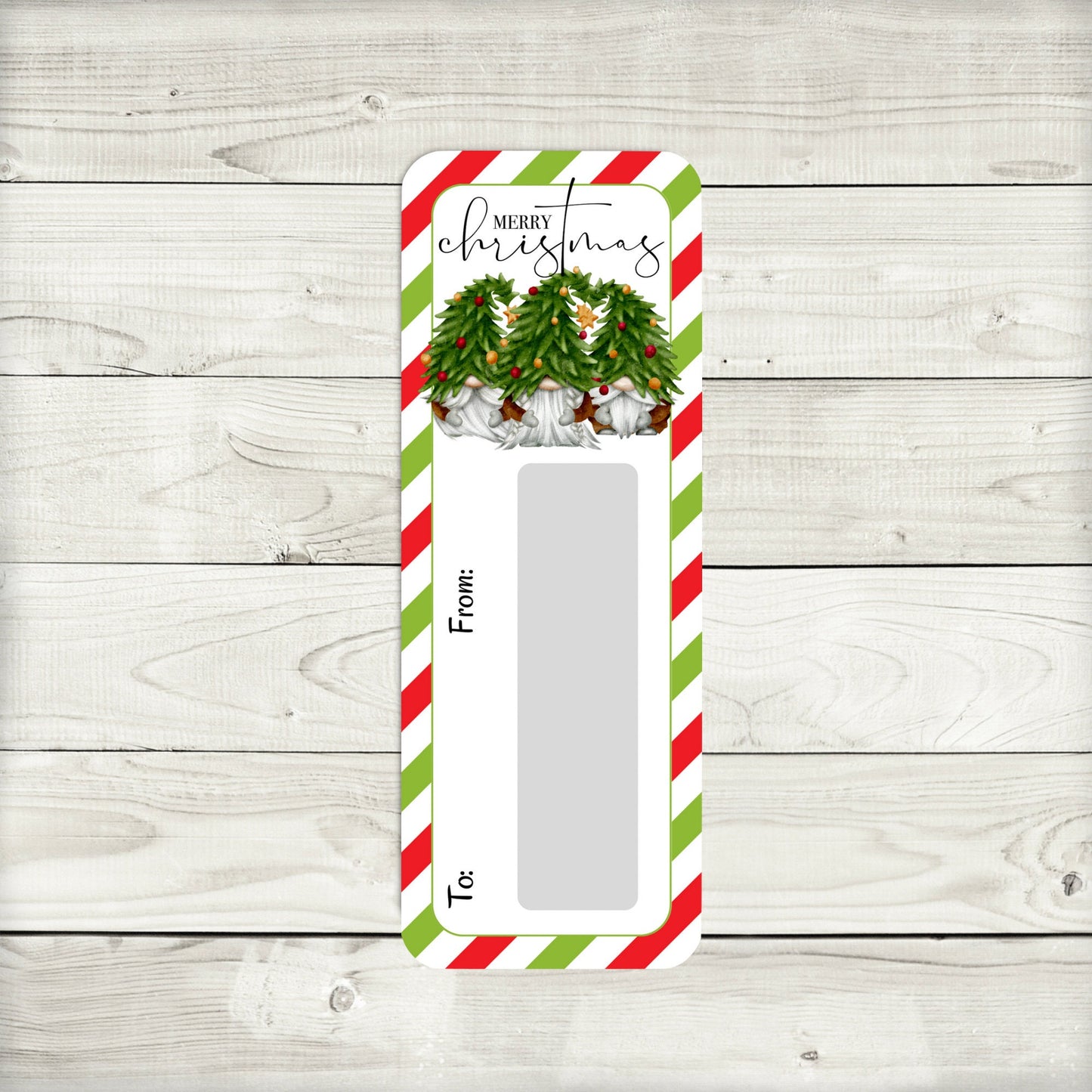 christmas gnome money card holder: holiday cash gift