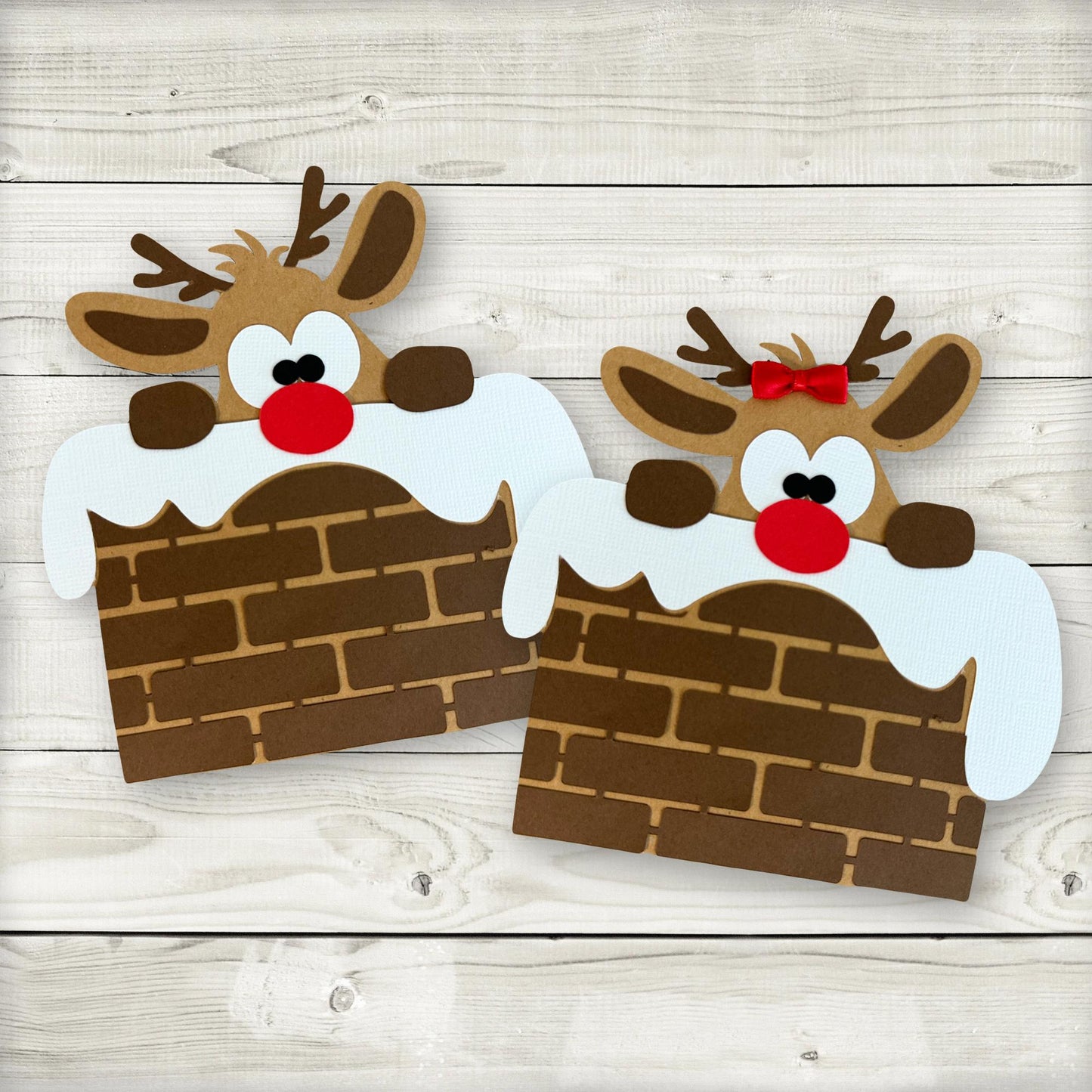reindeer christmas money holder, folded reindeer gift card holder
