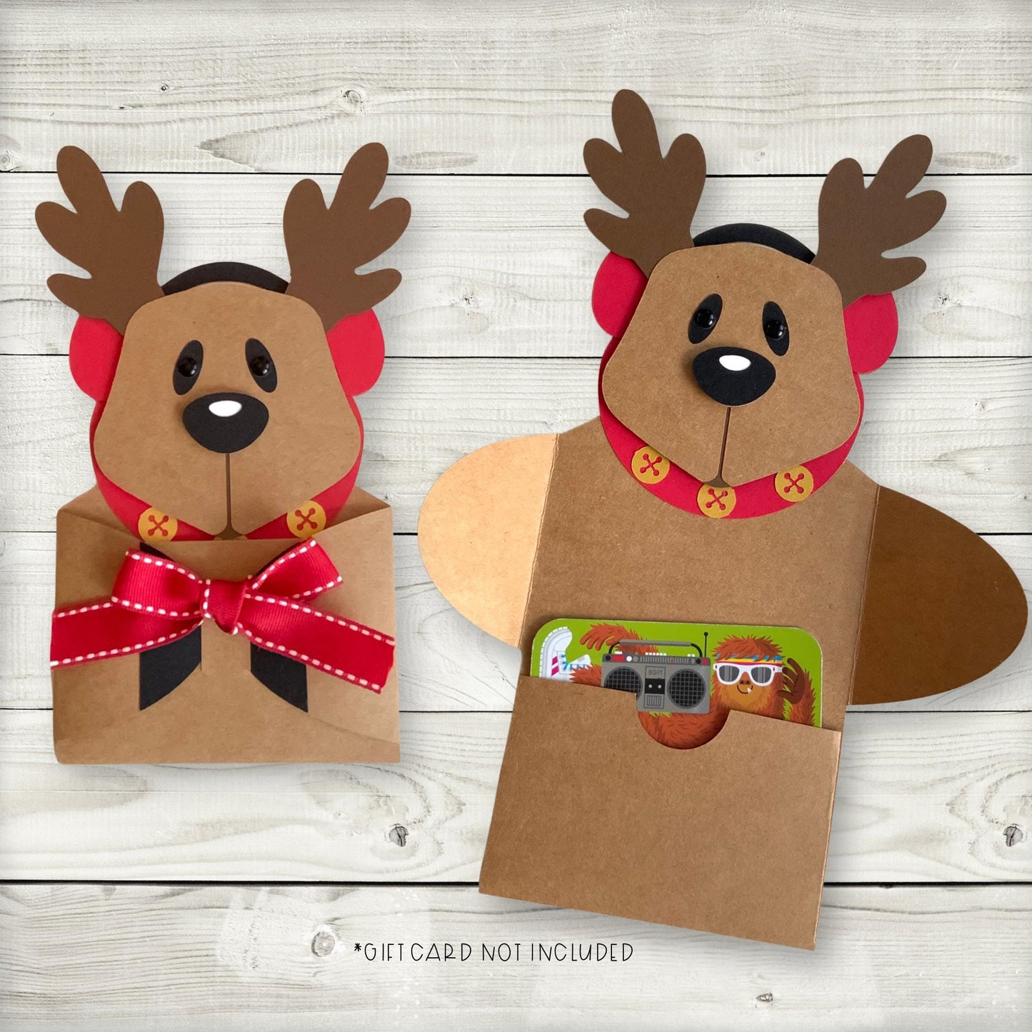 reindeer christmas money gift card holder, xmas gift card holder, xmas money, holiday christmas gift card holder, christmas money ideas