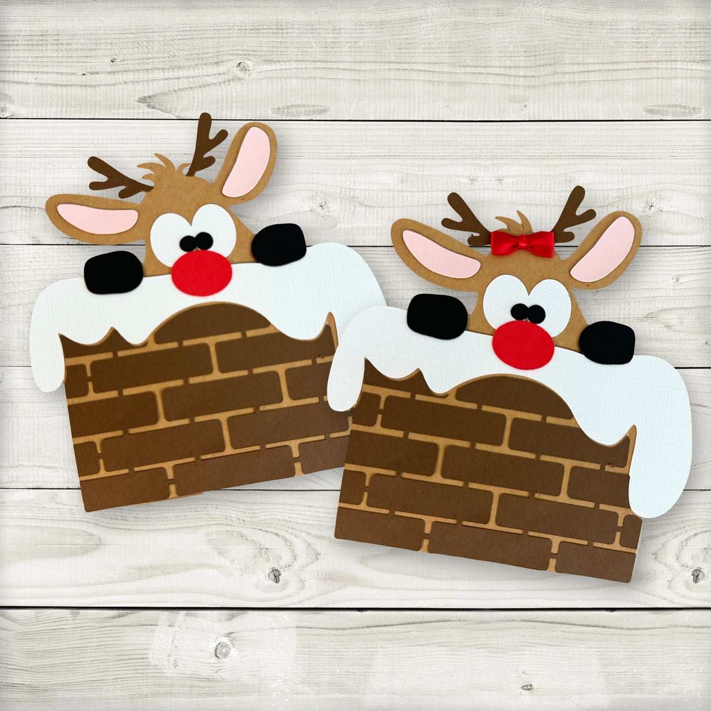 reindeer christmas money holder, folded reindeer gift card holder