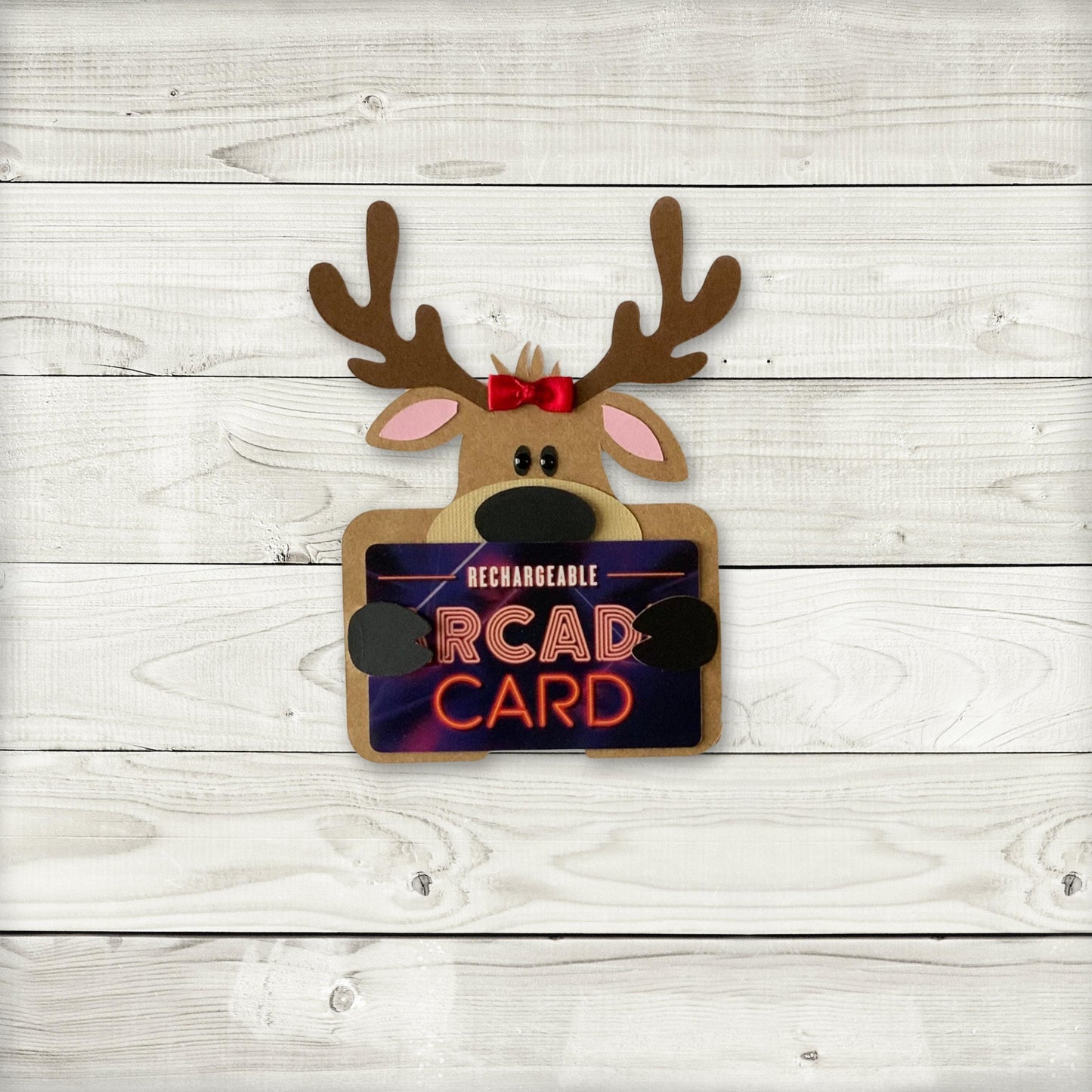 christmas money holder, reindeer gift card holder