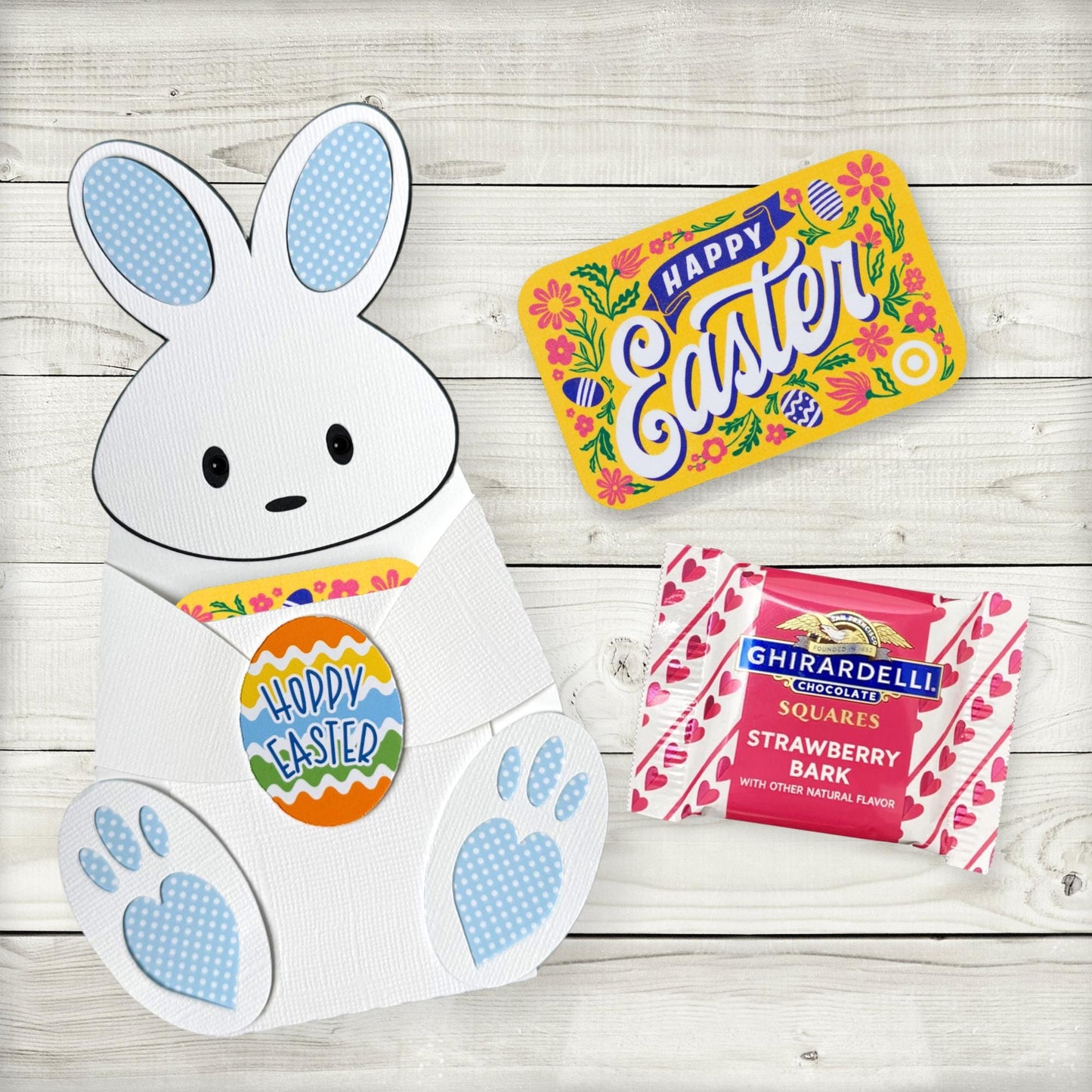 personalized easter bunny gift card holder: easter basket stuffer