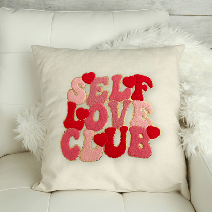 Self Love Club Care Decorative Throw Pillow