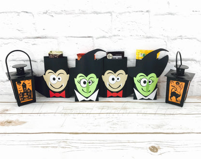 Vampire & Witch Candy Bar Holders: Halloween Party Favors