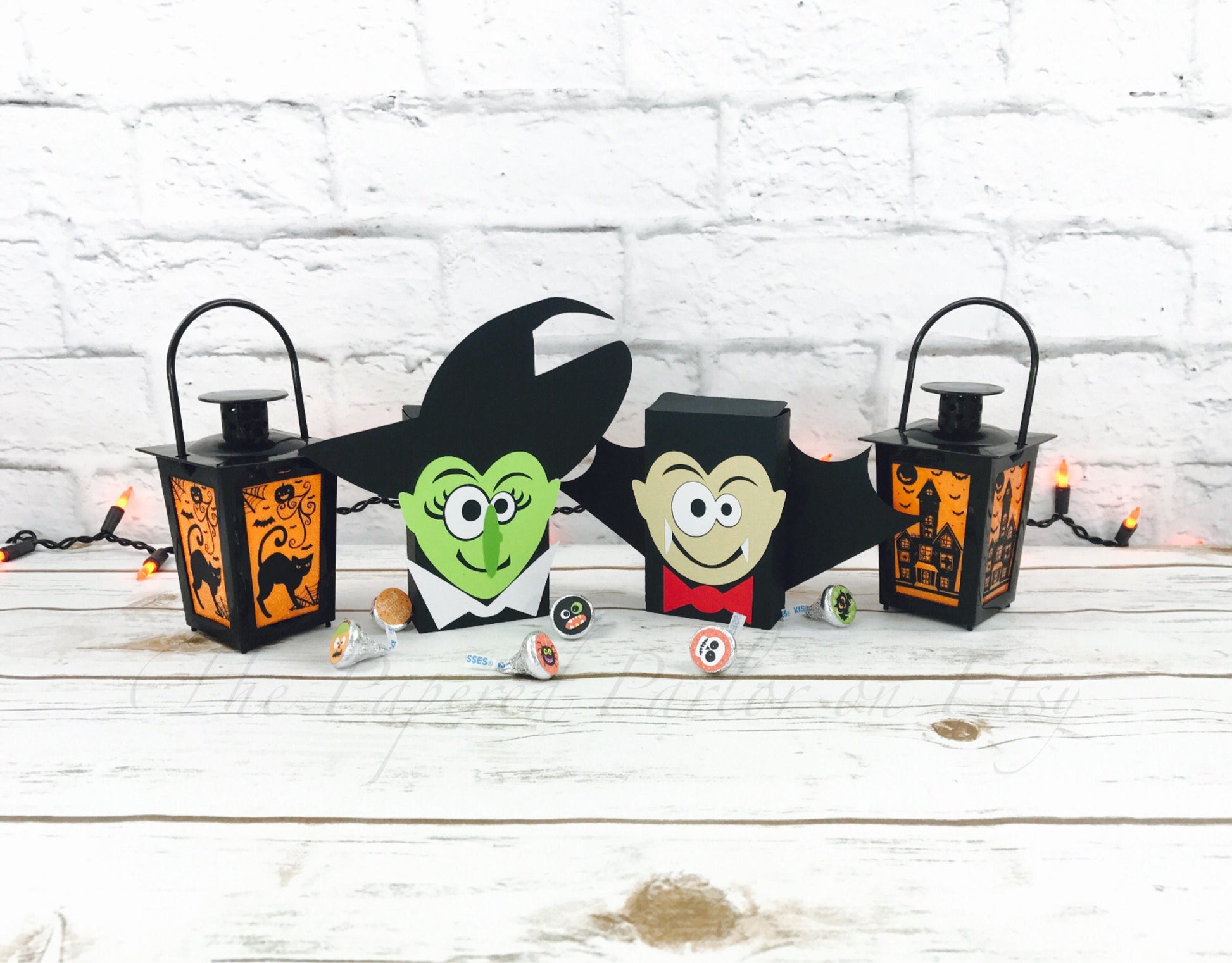 Witch & Vampire Party Favor Box: Halloween Goody Bags