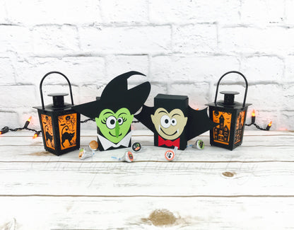 Witch & Vampire Party Favor Box: Halloween Goody Bags