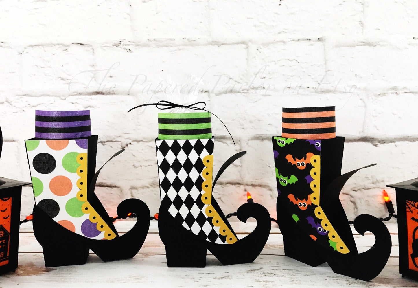 witch boot halloween party favor bags