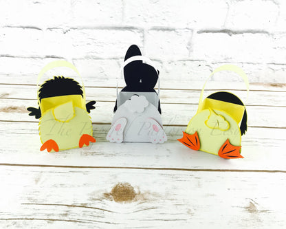 Easter Treat Box: Bunny, Chick, Duckling Party Favors