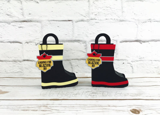 Fireman Boot Party Bag: Firefighter Birthday Favor