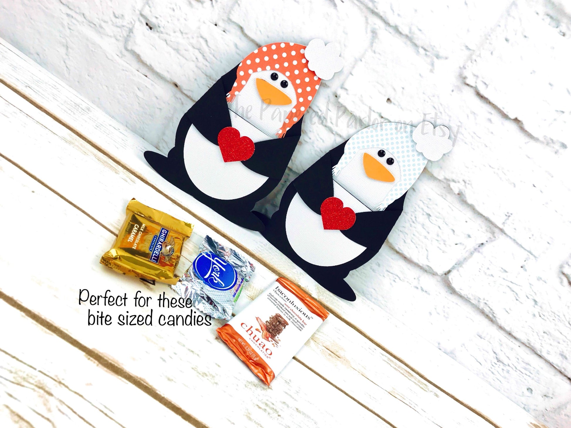 Penguin Gift Card, Candy Holder