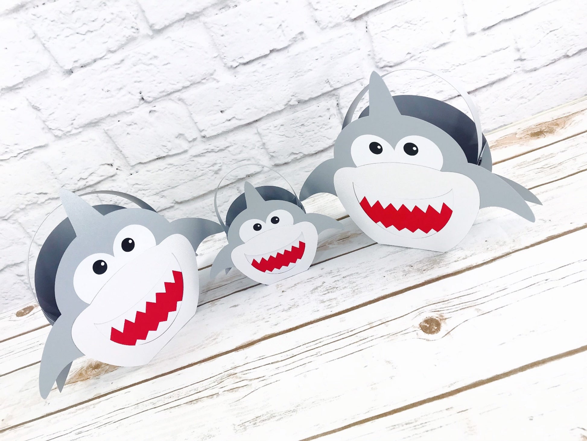 Shark Party Favor Box: Beach Theme Treat Box