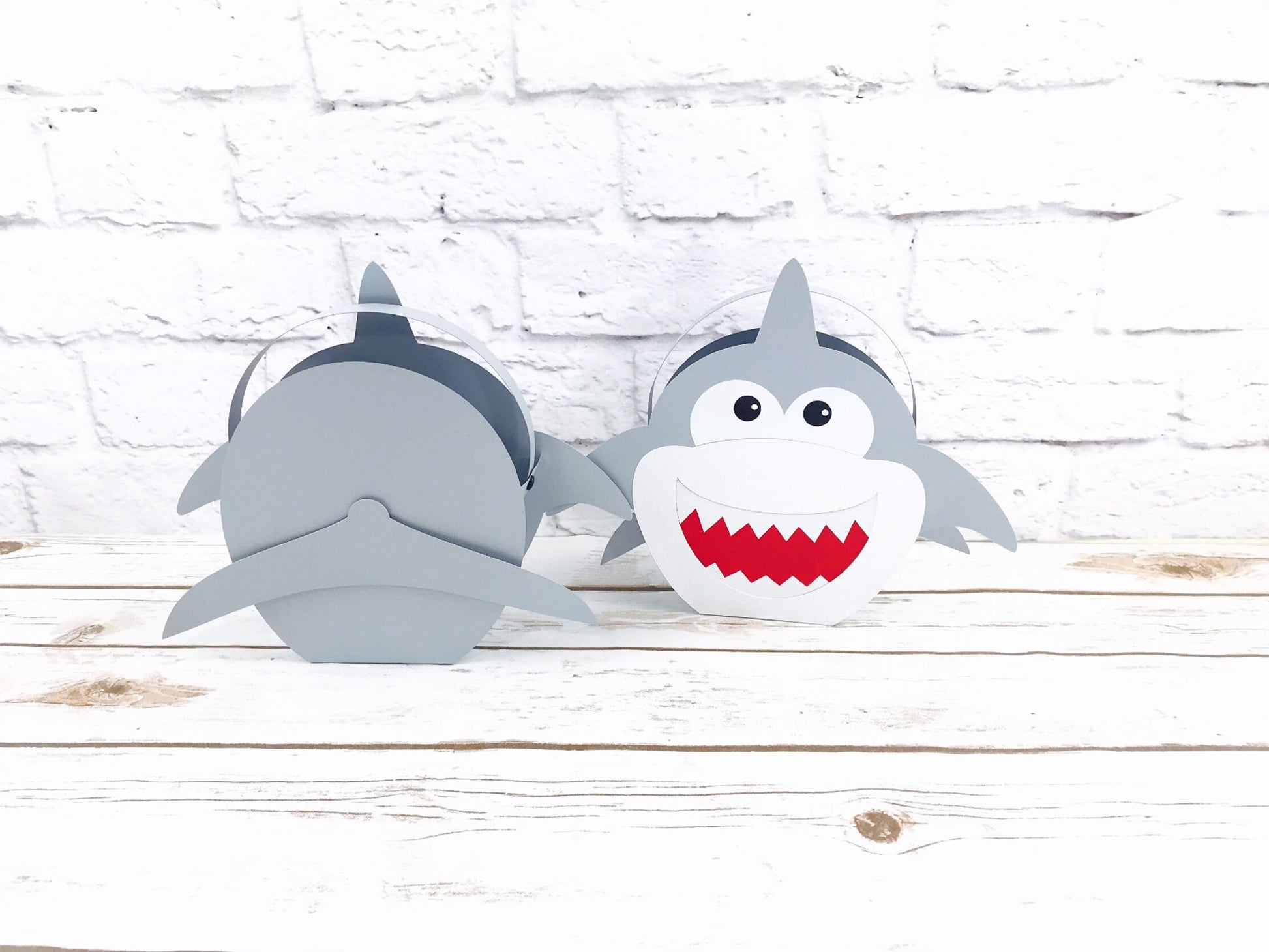 Shark Party Favor Box: Beach Theme Treat Box