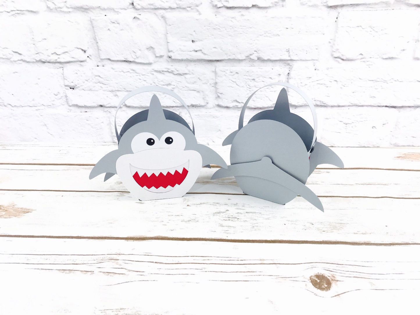 shark party favor box: beach theme treat box