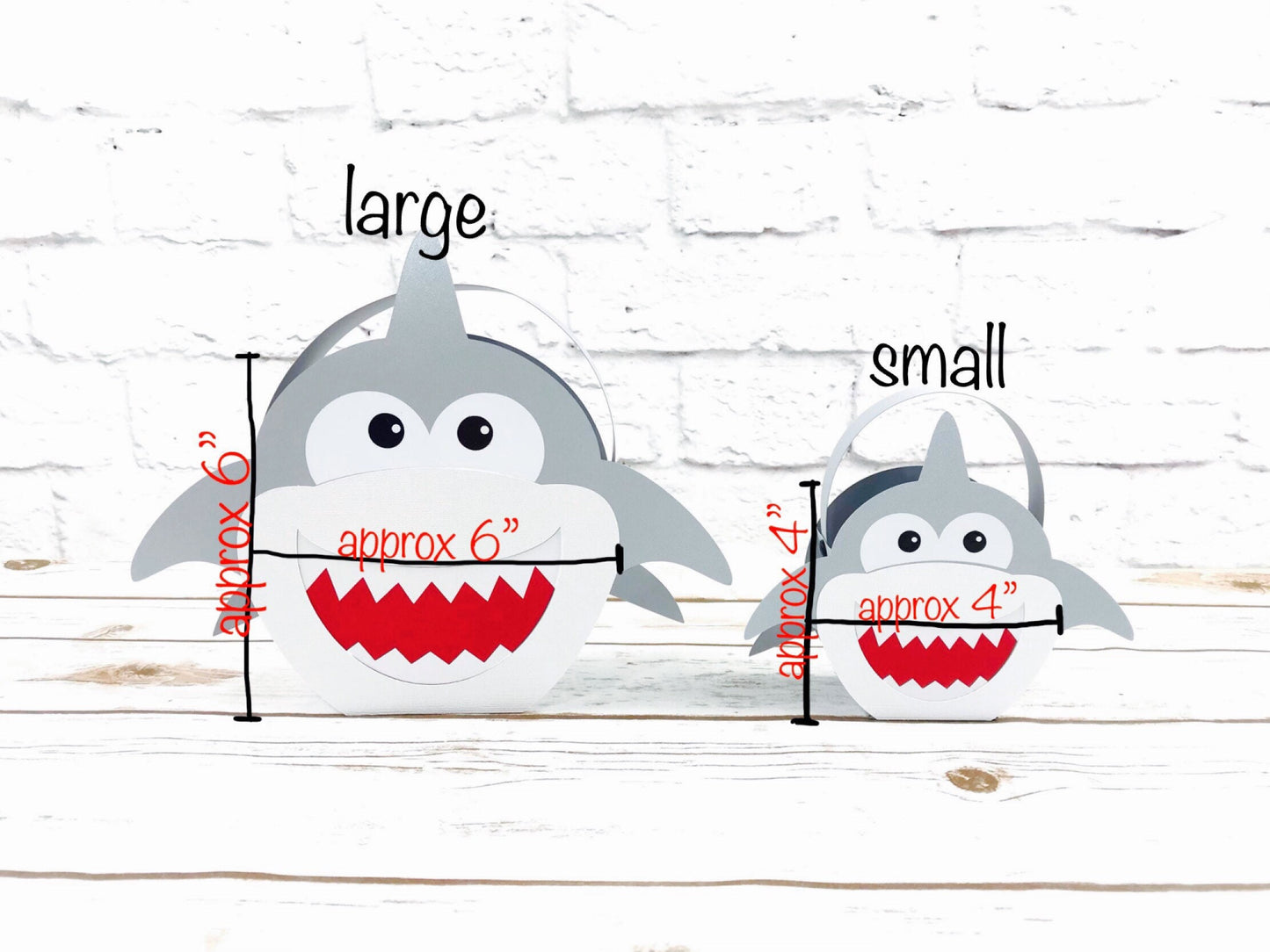 shark party favor box: beach theme treat box