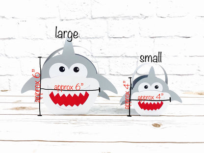 Shark Party Favor Box: Beach Theme Treat Box