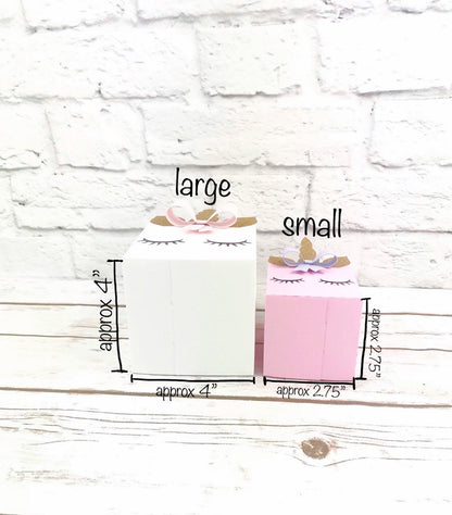 Unicorn Milk Carton Party Favor Box: Birthday Treat Goody Bags