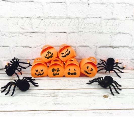 Jack O' Lantern Party Favor Boxes: Halloween Goodie Bags