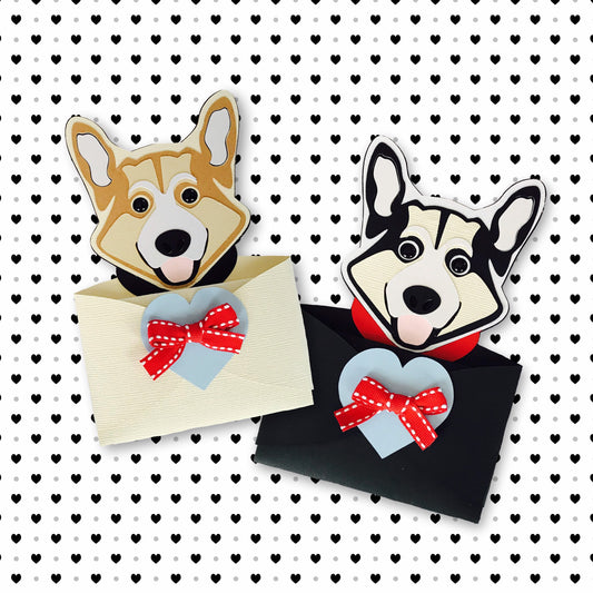 Corgi Gift Card Holder|Corgi Card Holder|Corgi Card|Corgi Lover Gift|Black Corgi|Cream Corgi|Tan Corgi|Dog Gift Card Holder|Dog Card Holder