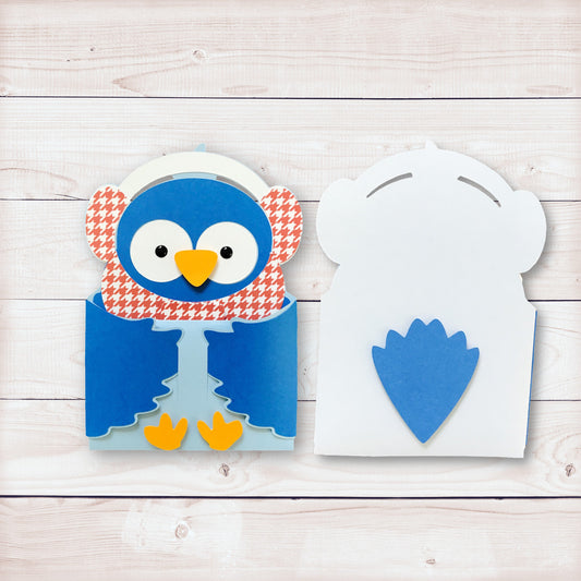 Christmas Gift Card Holder|Blue Bird Gift Card Holder|Gift Card Holder|Christmas Money Holder|Holiday Money Holder