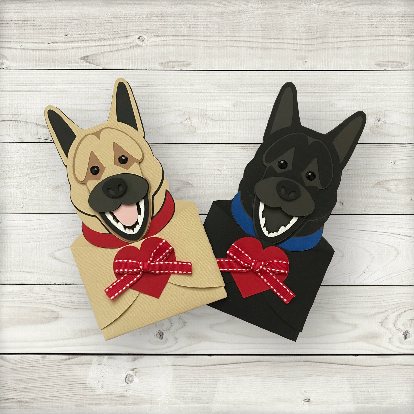 german shepherd dog gift card holder