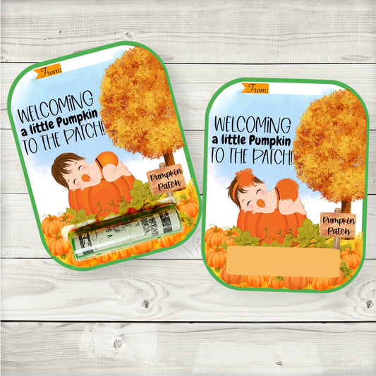 Little Pumpkin Money Card Holder (Brown)