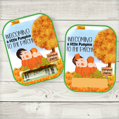 Little Pumpkin Money Card Holder (Dark Brown)