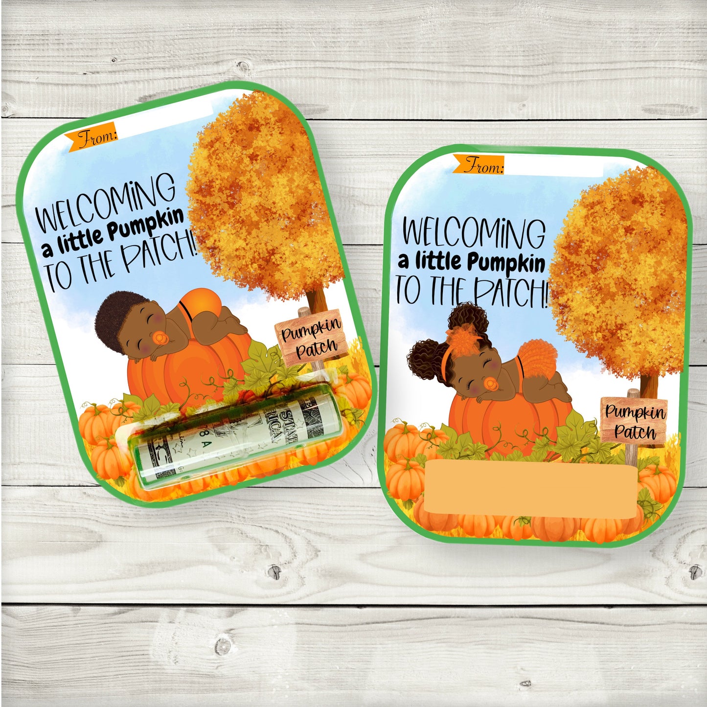 african american little pumpkin money card holder (style 5)