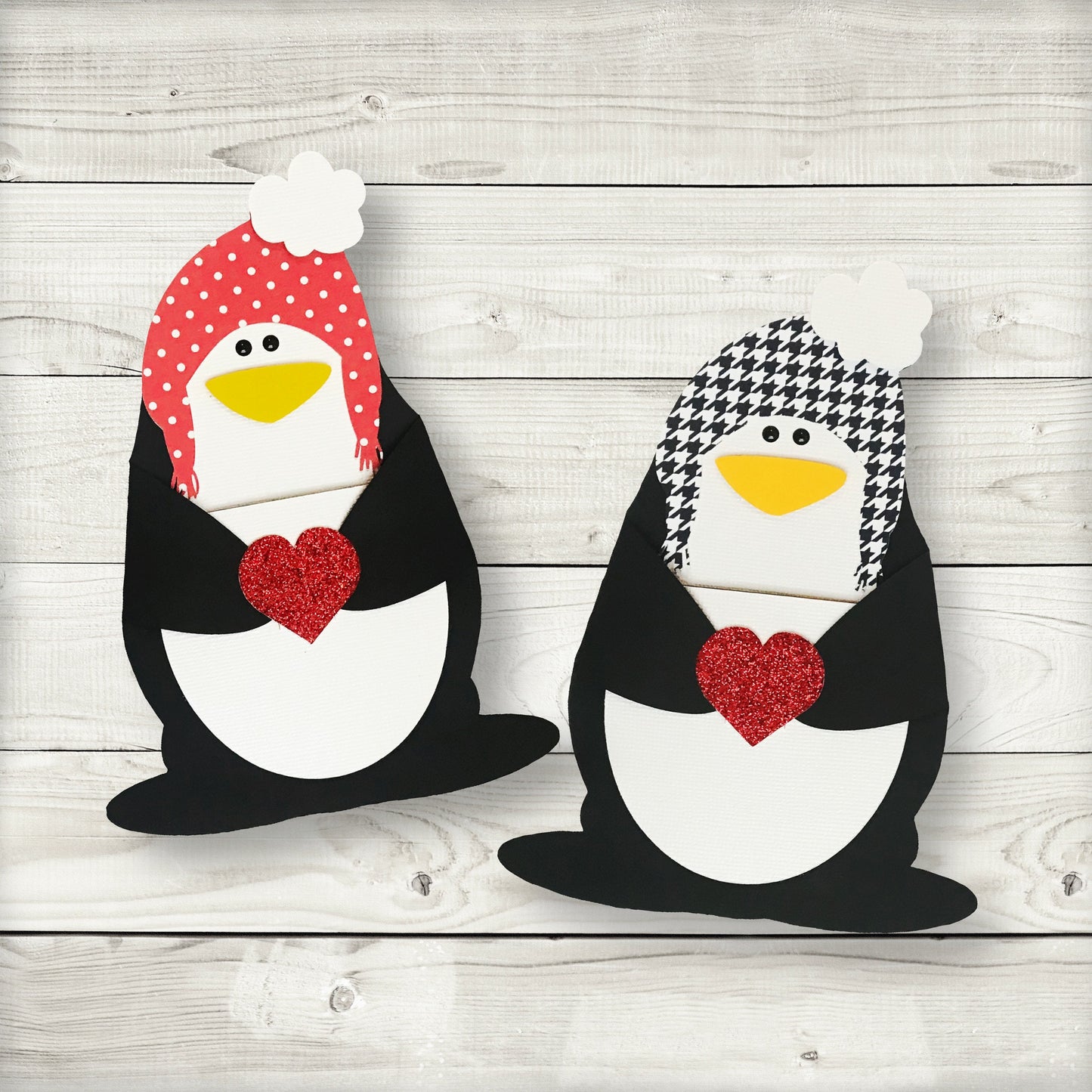 penguin gift card, candy holder