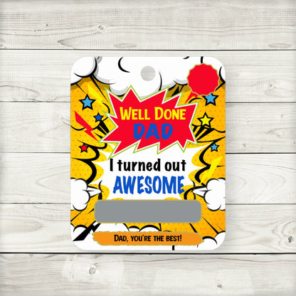 Superhero Comic Father’s Day Money Card Holder