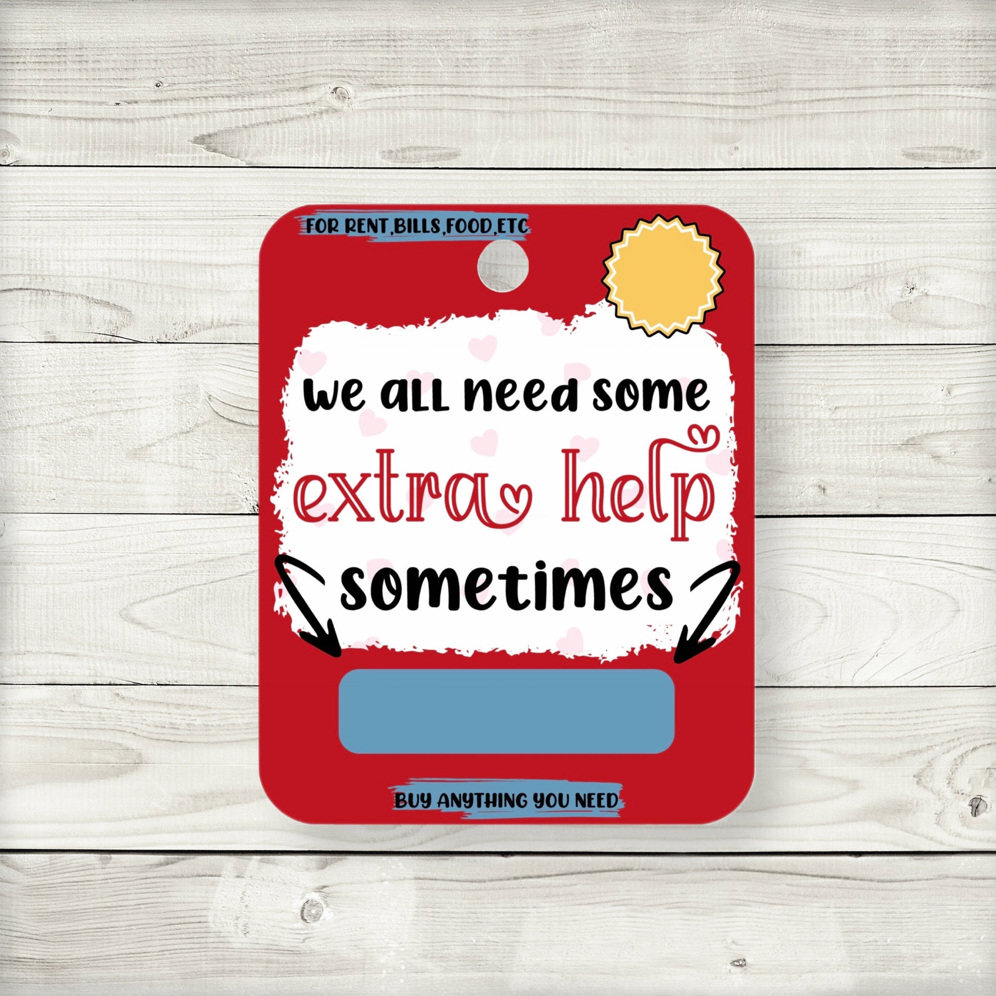 Emergency Funds Money Card Holders