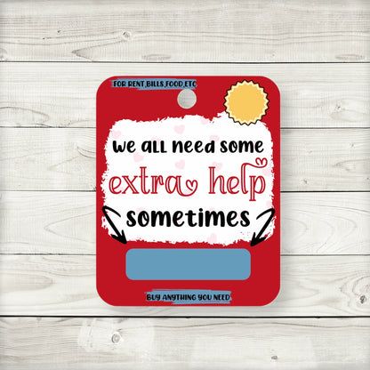 Emergency Funds Money Card Holders