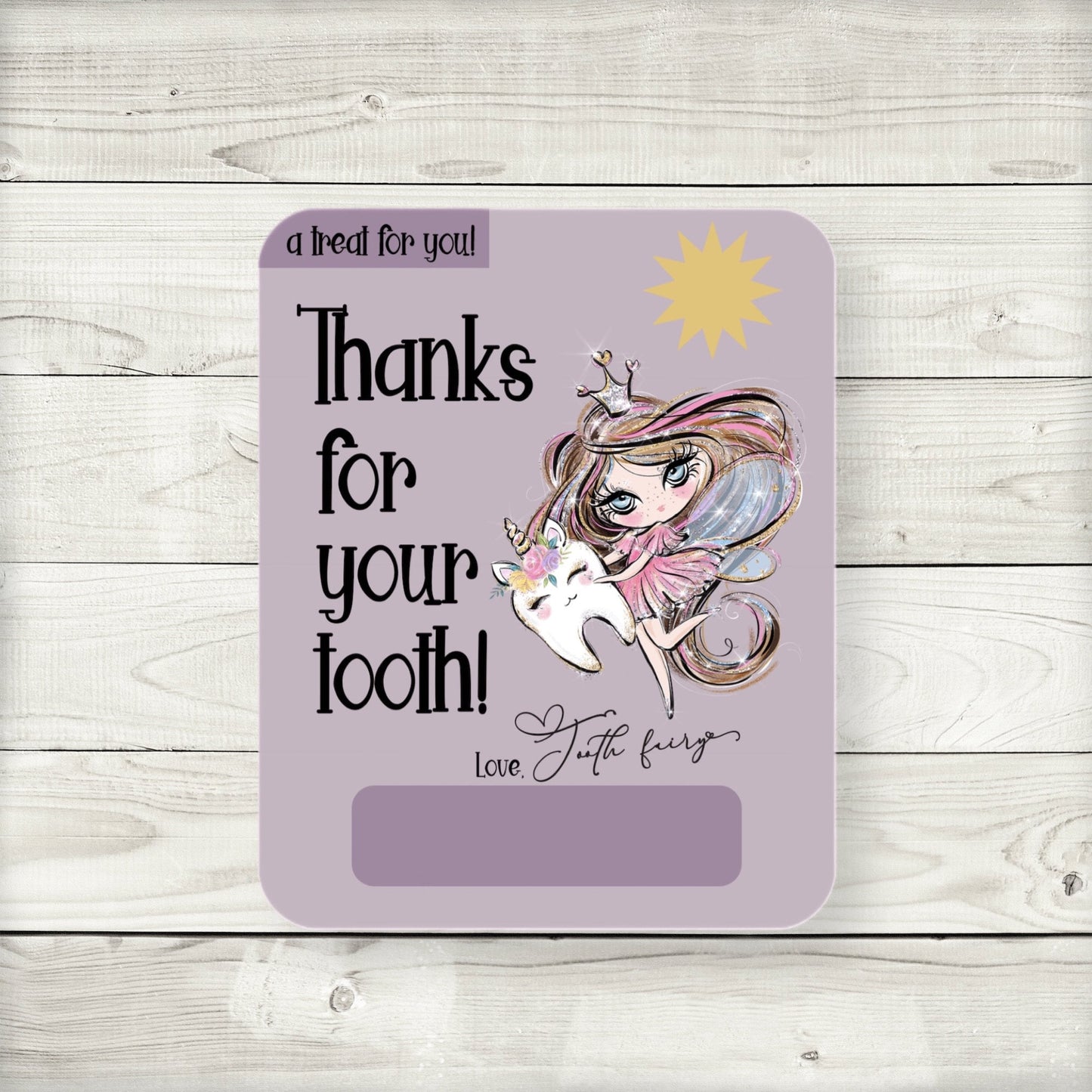 tooth fairy money card holder