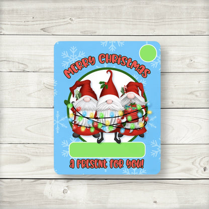Gnome Christmas Money Gift Card Holders