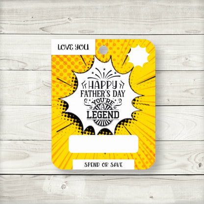 Superhero Comic Pop Father’s Day Money Card Holder