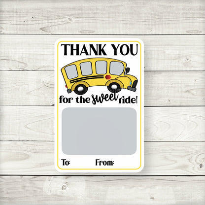 Bus Appreciation Gift Card Holders