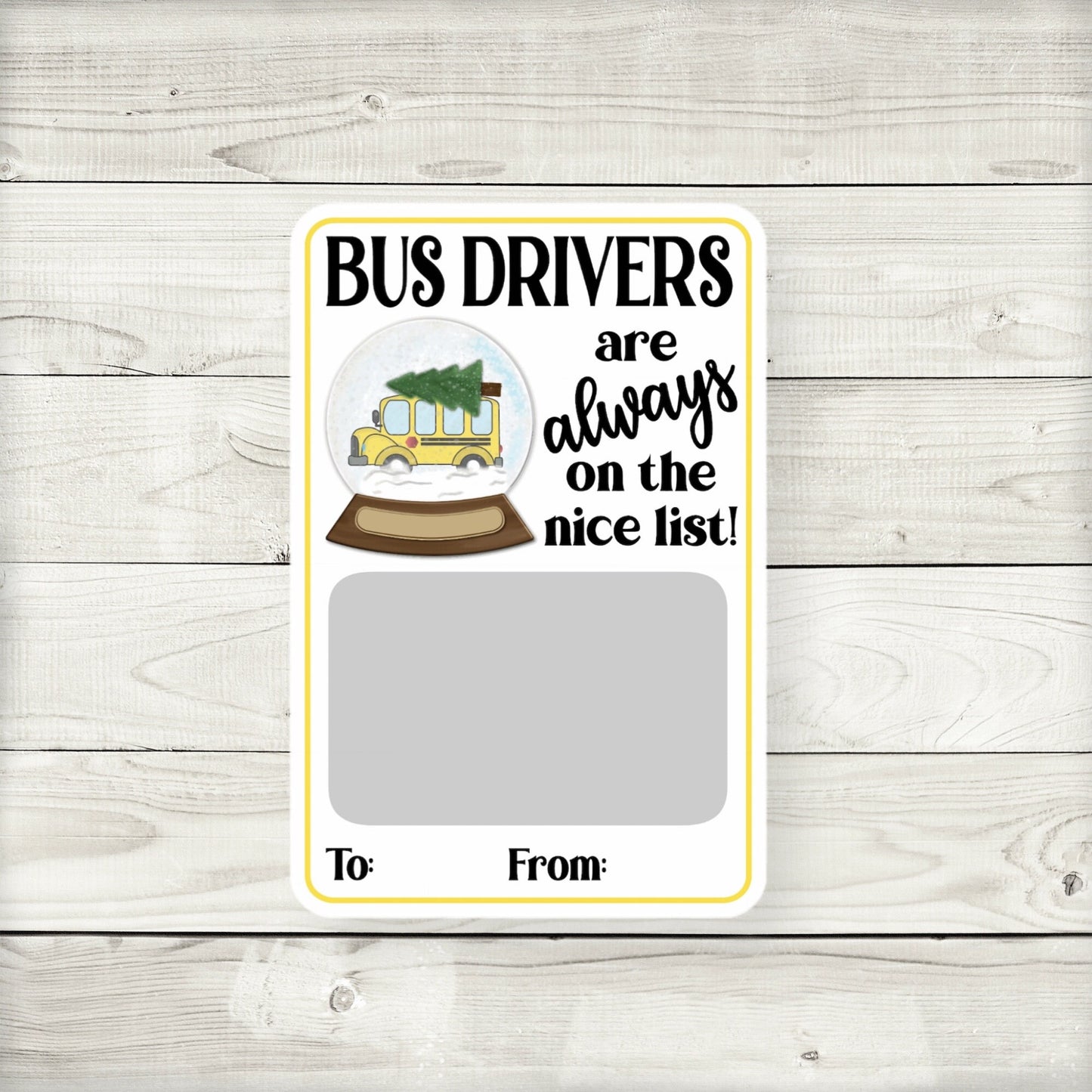 bus appreciation gift card holders