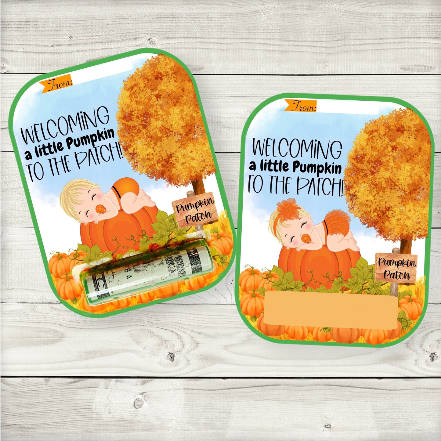 little pumpkin money card holder (blonde)