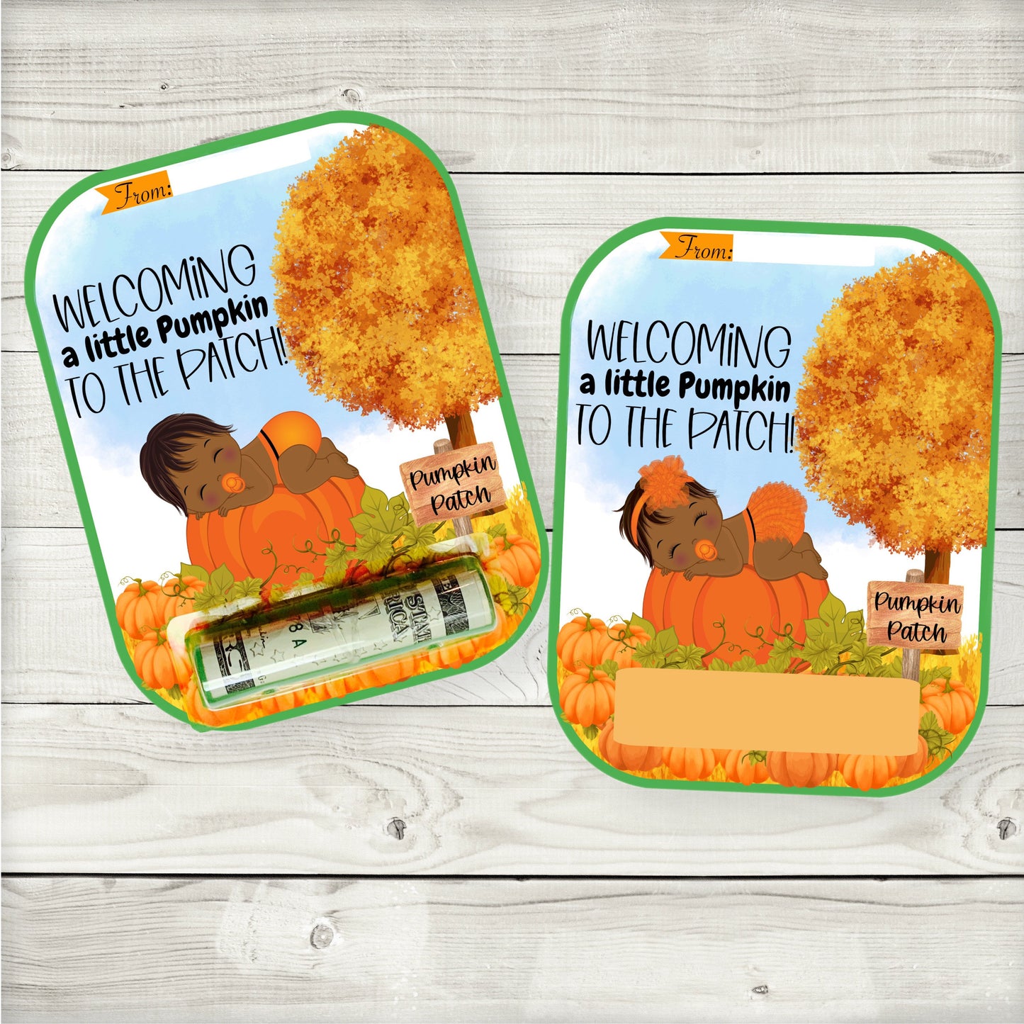 african american little pumpkin money card holder (style 2)