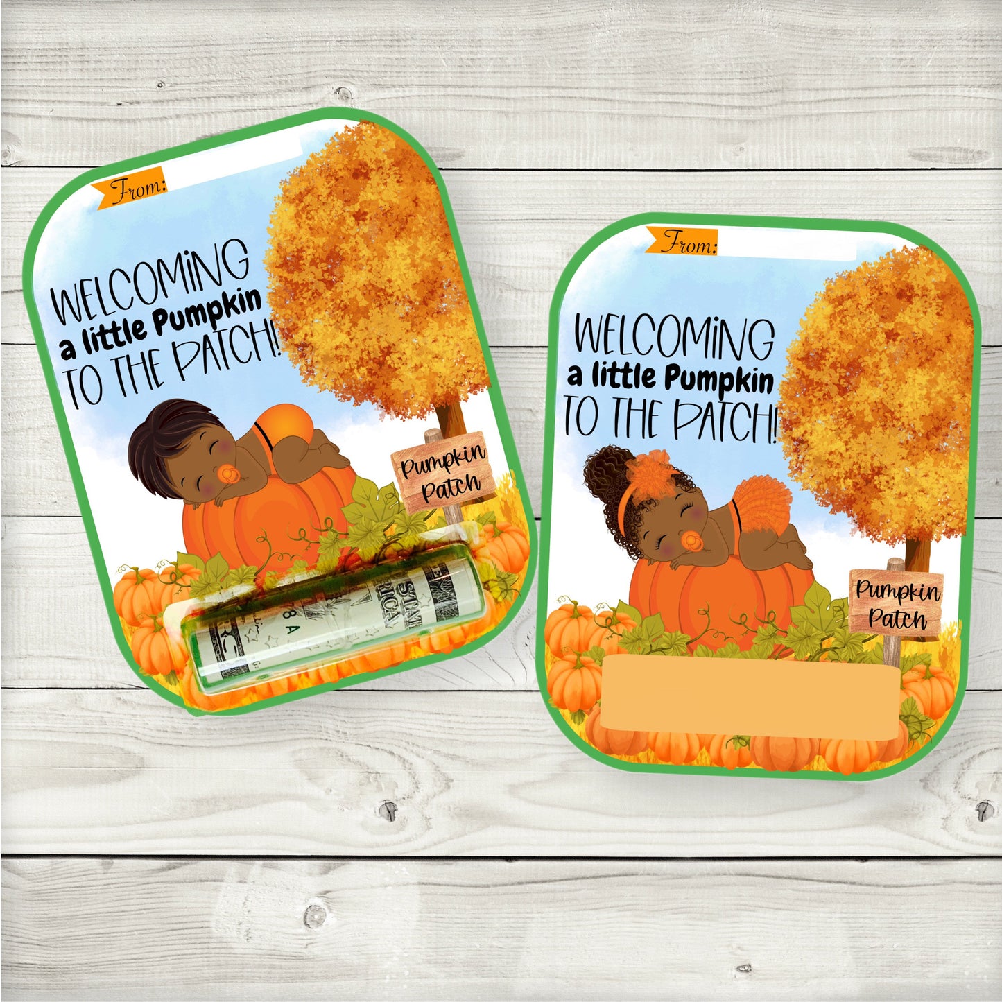 african american little pumpkin money card holder (style 3)