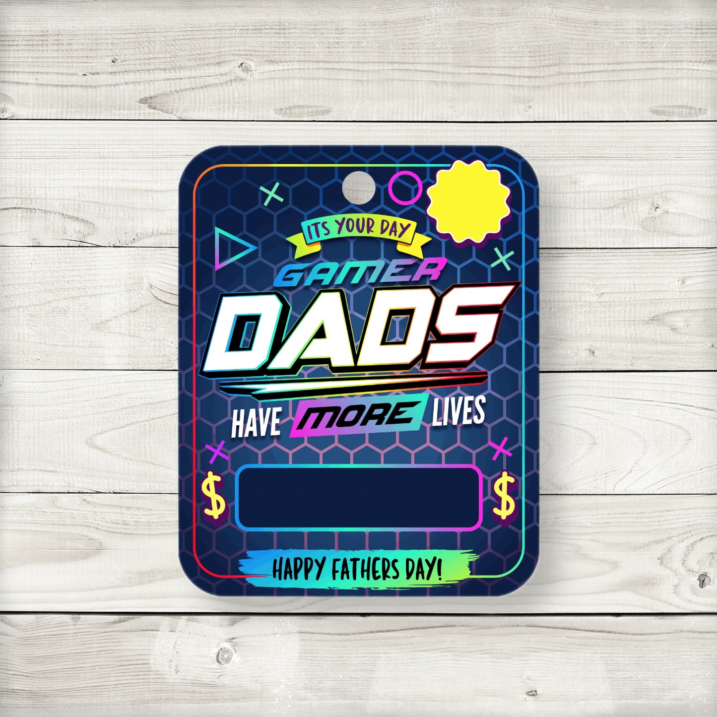 gamer father’s day money card holder