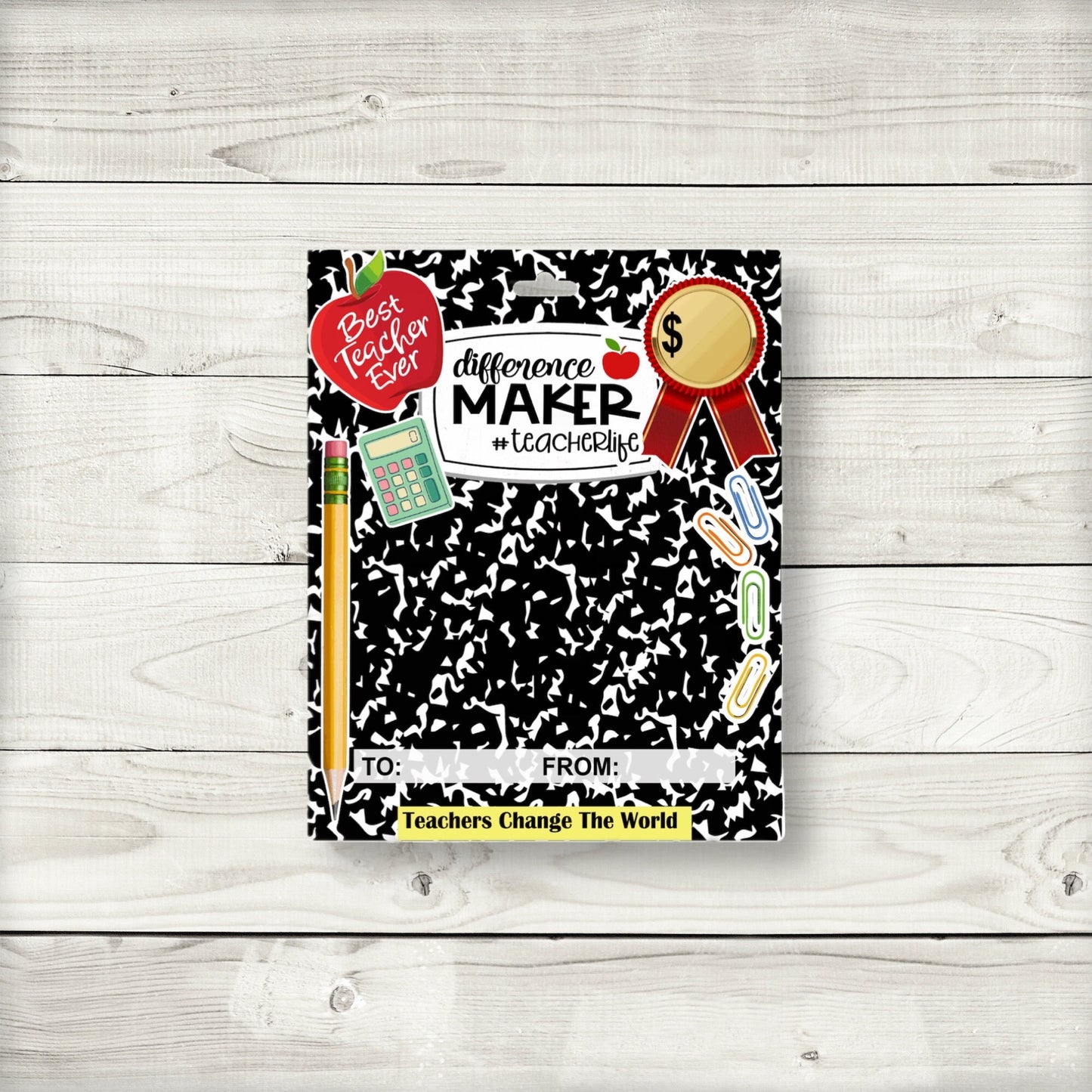 teacher appreciation money card holder gifts